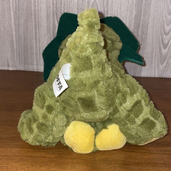 Goffa Dinosaur Plush Stuffed Animal Toy Sitting Triceratops Green - 10.5" Tall - Picture 7 of 13